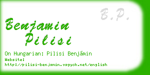 benjamin pilisi business card